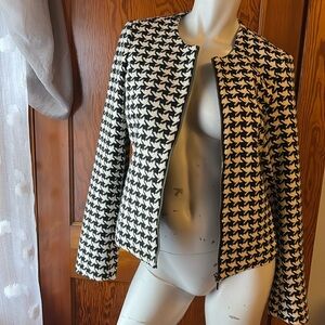Ladies Talbots wool blend watch plaid blazer